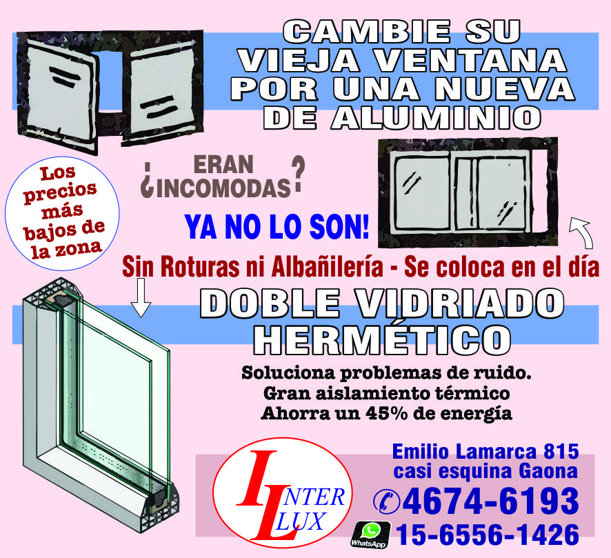 Cerramientos de Aluminio «Interlux»