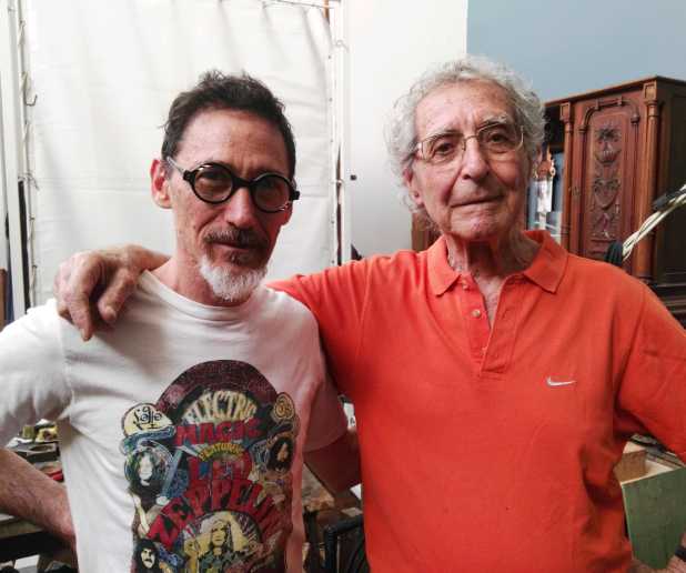 El Maestro Antonio Pujía junto al director de Floresta y su Mundo Jorge Lifschitz