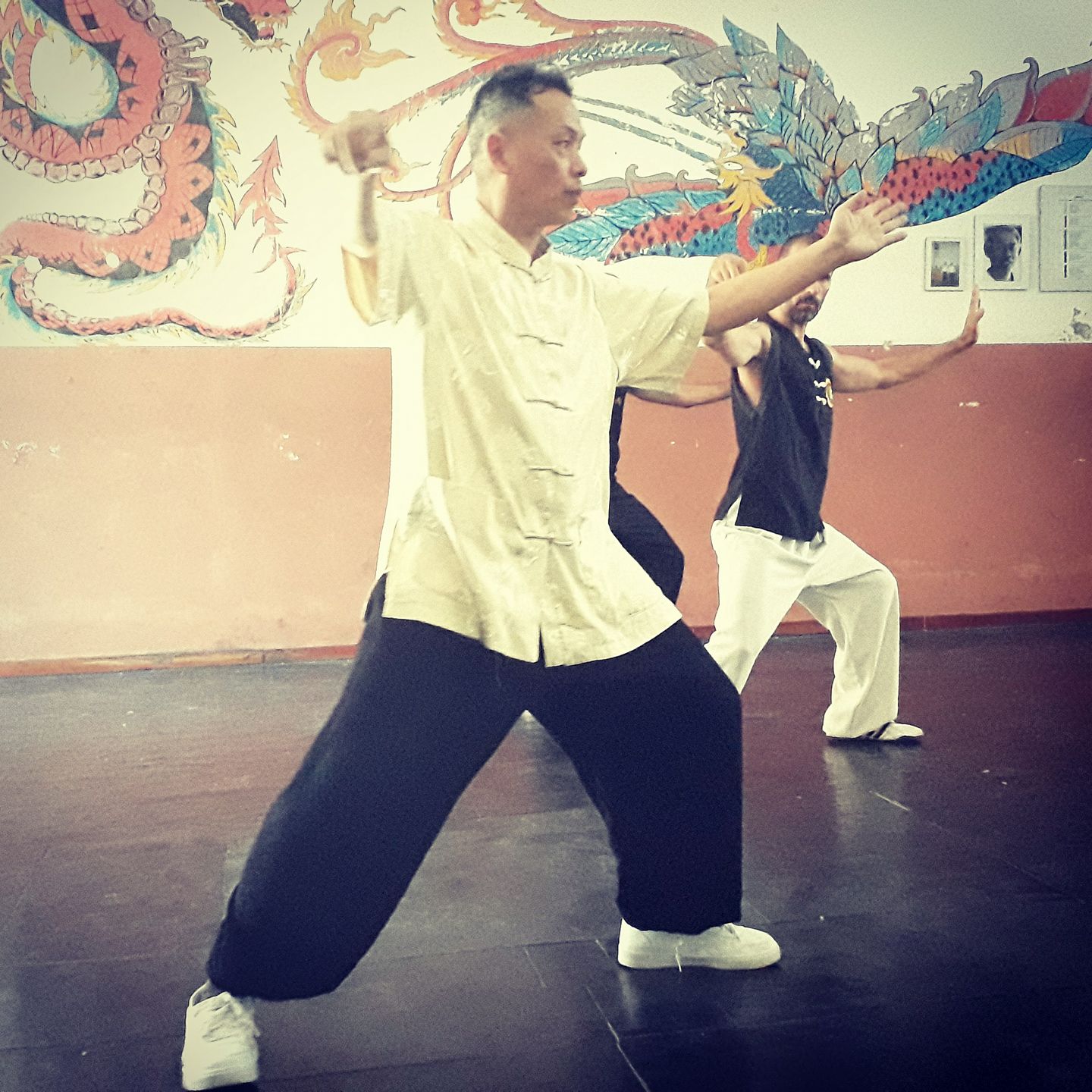 Clase de Tai Chi del Maestro Jinn Shiang To, mentor y fundador de la escuela Chang Kong Men de Cultura China (Floresta)