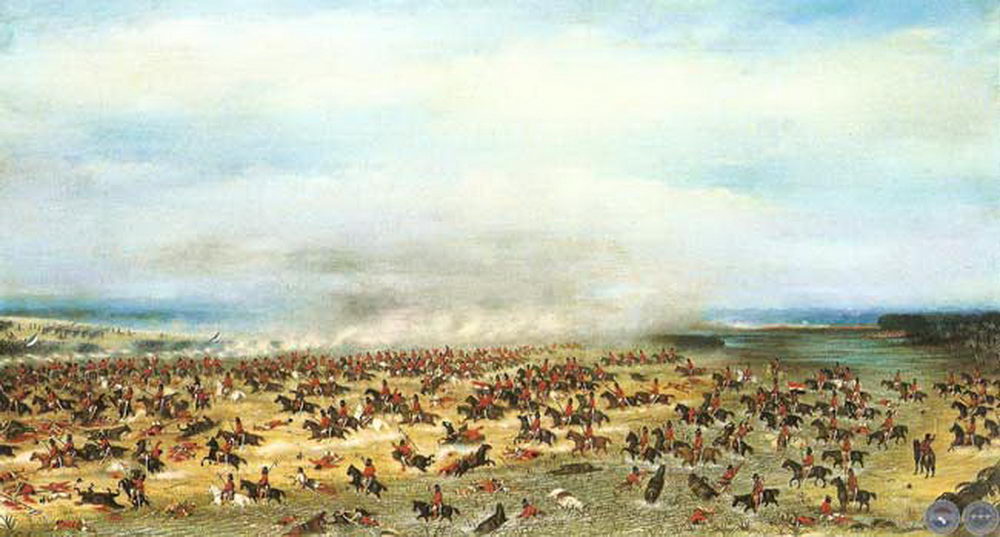 Episodio de la Segunda División Buenos Aires, en la batalla de Tuyutí, 24 de mayo de 1866, República del Paraguay.